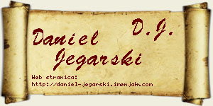 Daniel Jegarski vizit kartica